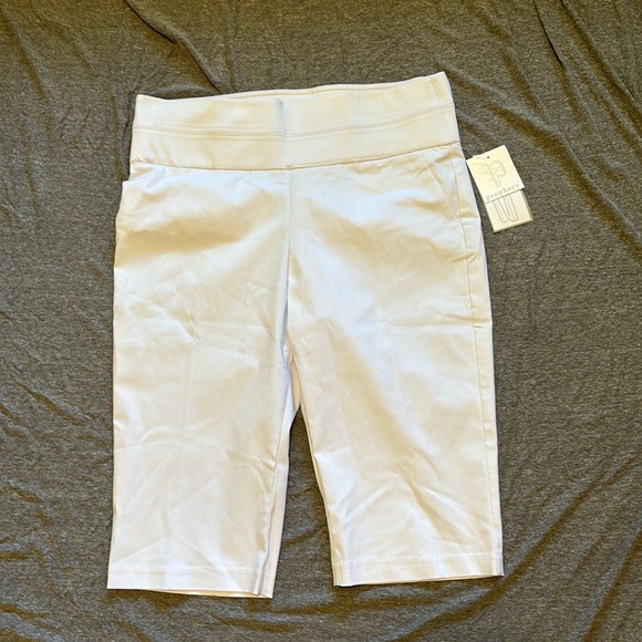 Prophecy Pants - NWT Prophecy Women's 16P White Comfort Waistband Stretch Capri Pants
